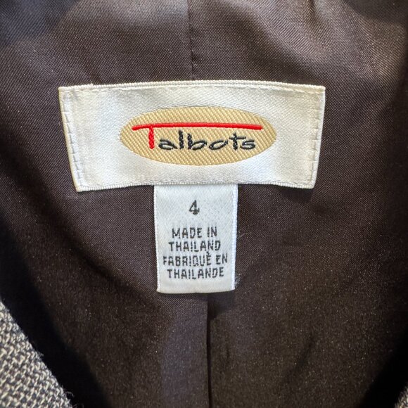 Vintage Talbots Brown Wool Blazer – Size 4 - Picture 3 of 9